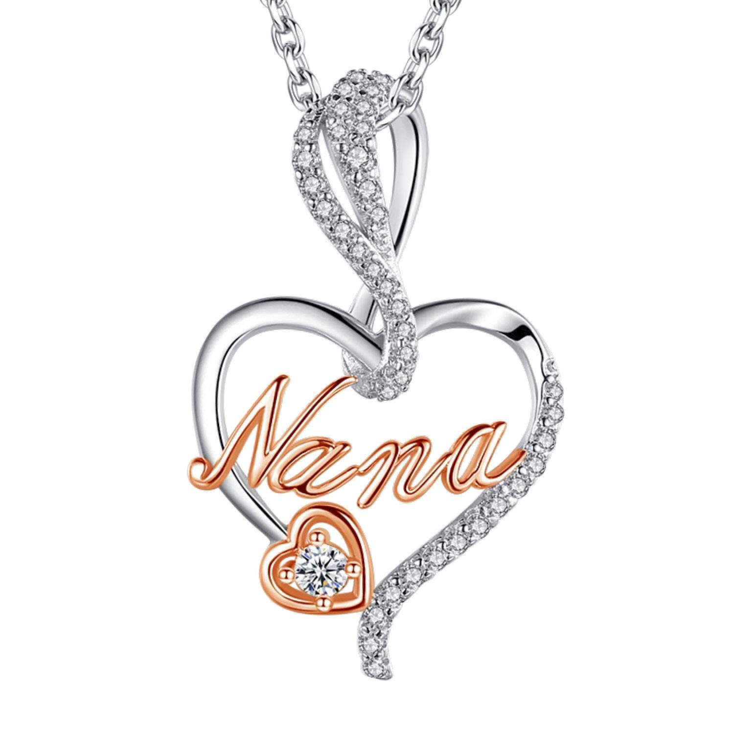 BFF&UNICORNGifts for Women, Mom Nana Grandma Necklace for Women, Birthday Mothers Day Jewelry Gifts for Mom Grandma Wife from Daughter Son