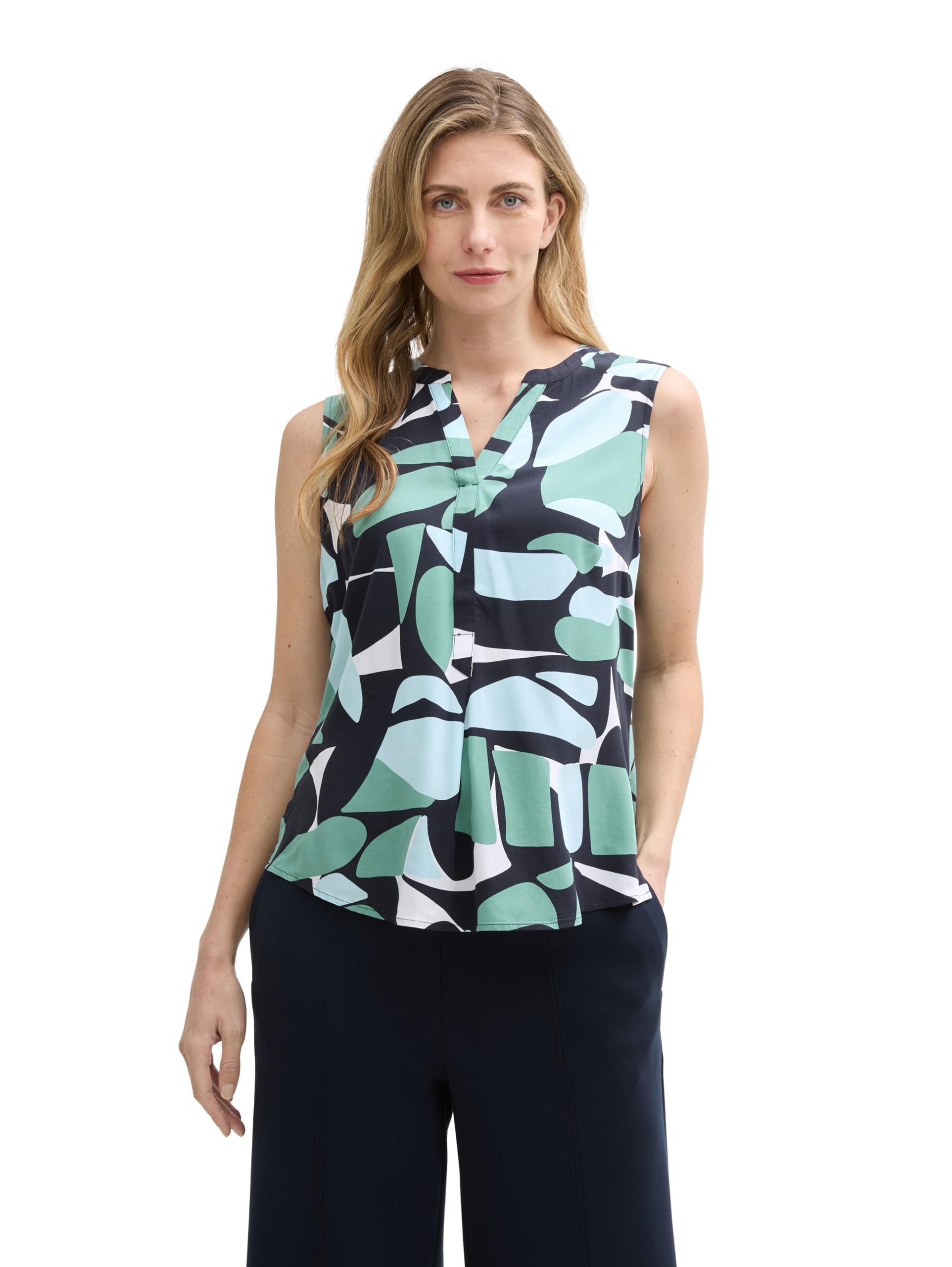 Tom Tailor Damen Blusentop mit Muster