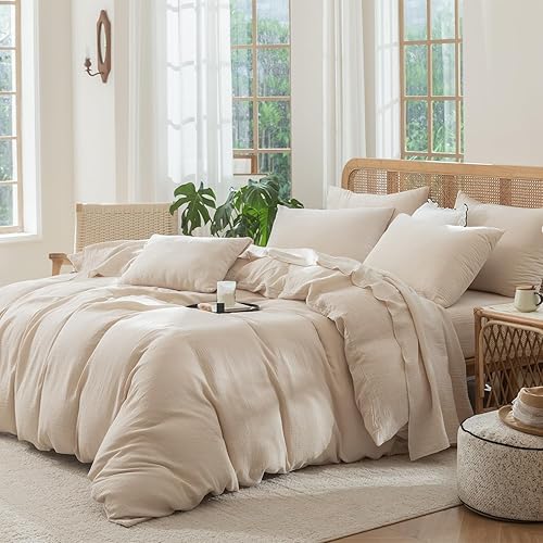 Miniatura 5 de Juego de funda de edredón tamaño King floral, 100% algodón, 3 piezas, juego de ropa de cama tamaño King, diseño de flores amarillas estilo jardín,