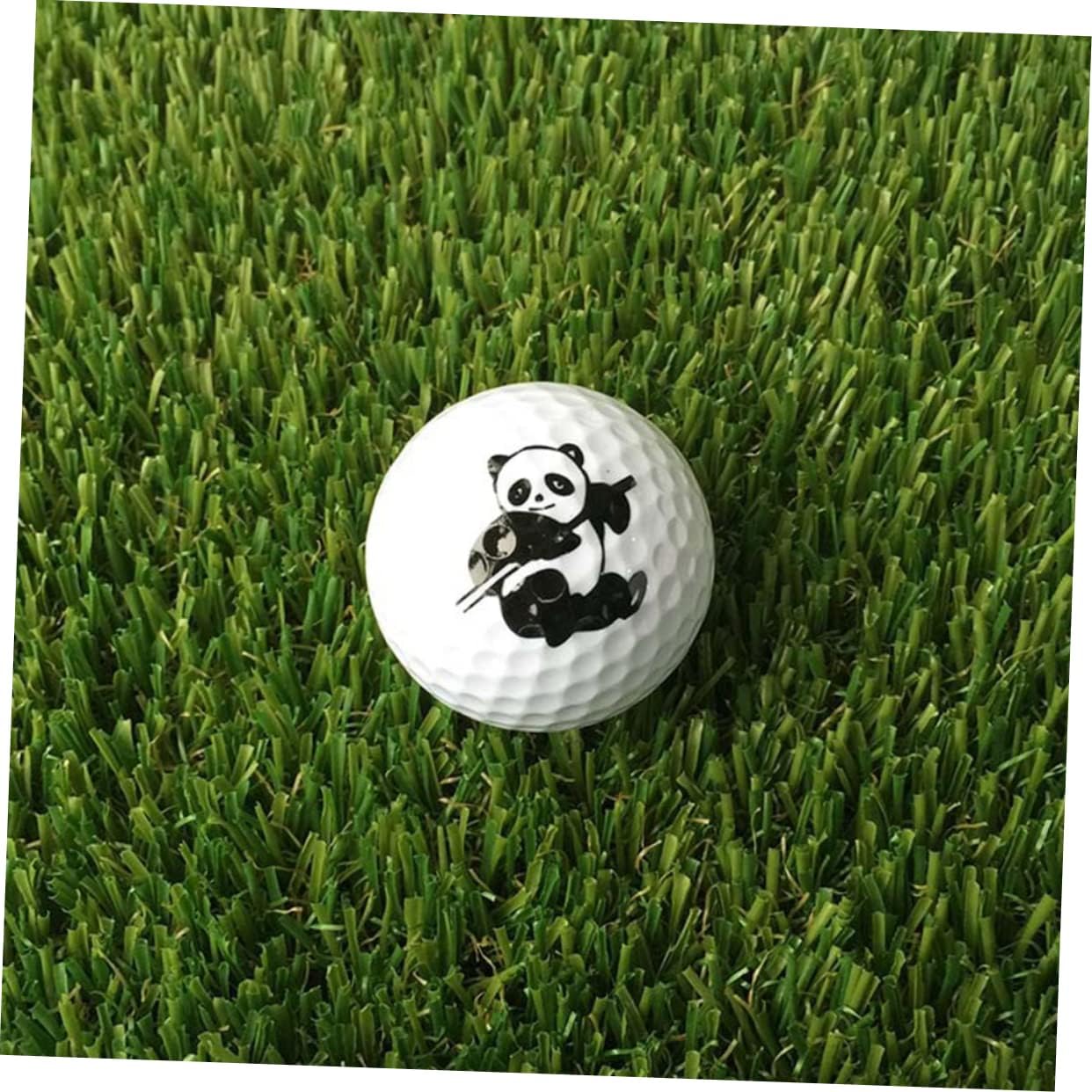 BESPORTBLE 6pcs Cartoon Panda Pattern Golf Practice Two-Layer Training Aid for Use Safe for Boys and Girls Lightweight Flexible Design Random Styles for Fun Practice
