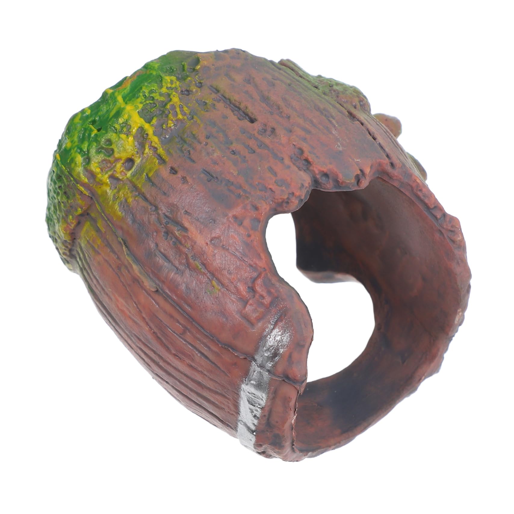 BESTonZON Barrel Small Animal Hide Cave for Reptiles Fish Tank Ornaments Secure Resting Space for Lizards Spiders and Optimal Ventilation and Design for Pet Care