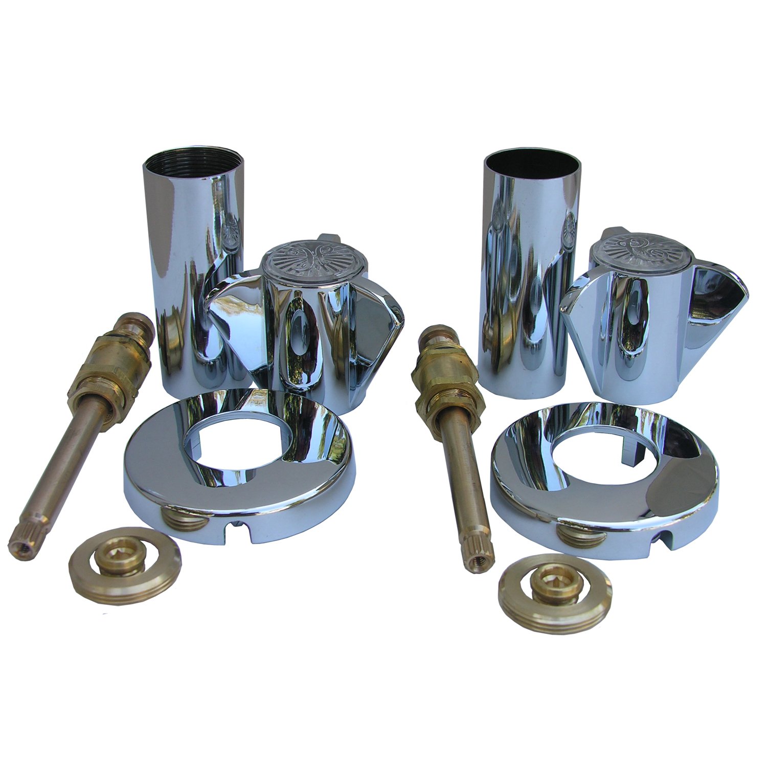 faucetwo 本体と部品セット LASCO 01-9473 Sayco Two Valve Tub or Shower Trim Kit with Stems