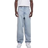 Urban Classics Heavy Ounce Baggy Fit Jeans Pantaloni, New Light Blue Washed