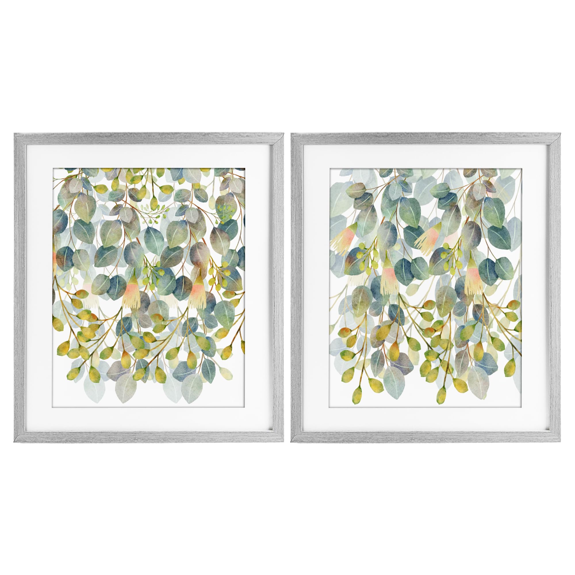 Stupell Industries Layered Ivy Hanging Botanicals Layered Ivy Botanical, 17 X 21 Inch Framed Print Under Glass Set
