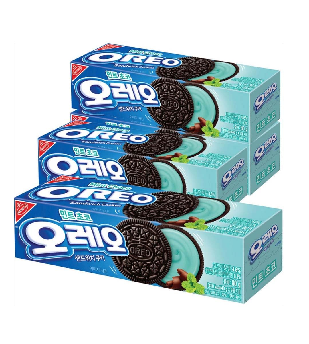 Amazon.co.jp: Oreo mint オレオ ミントチョコ クッキー 80g X 4箱