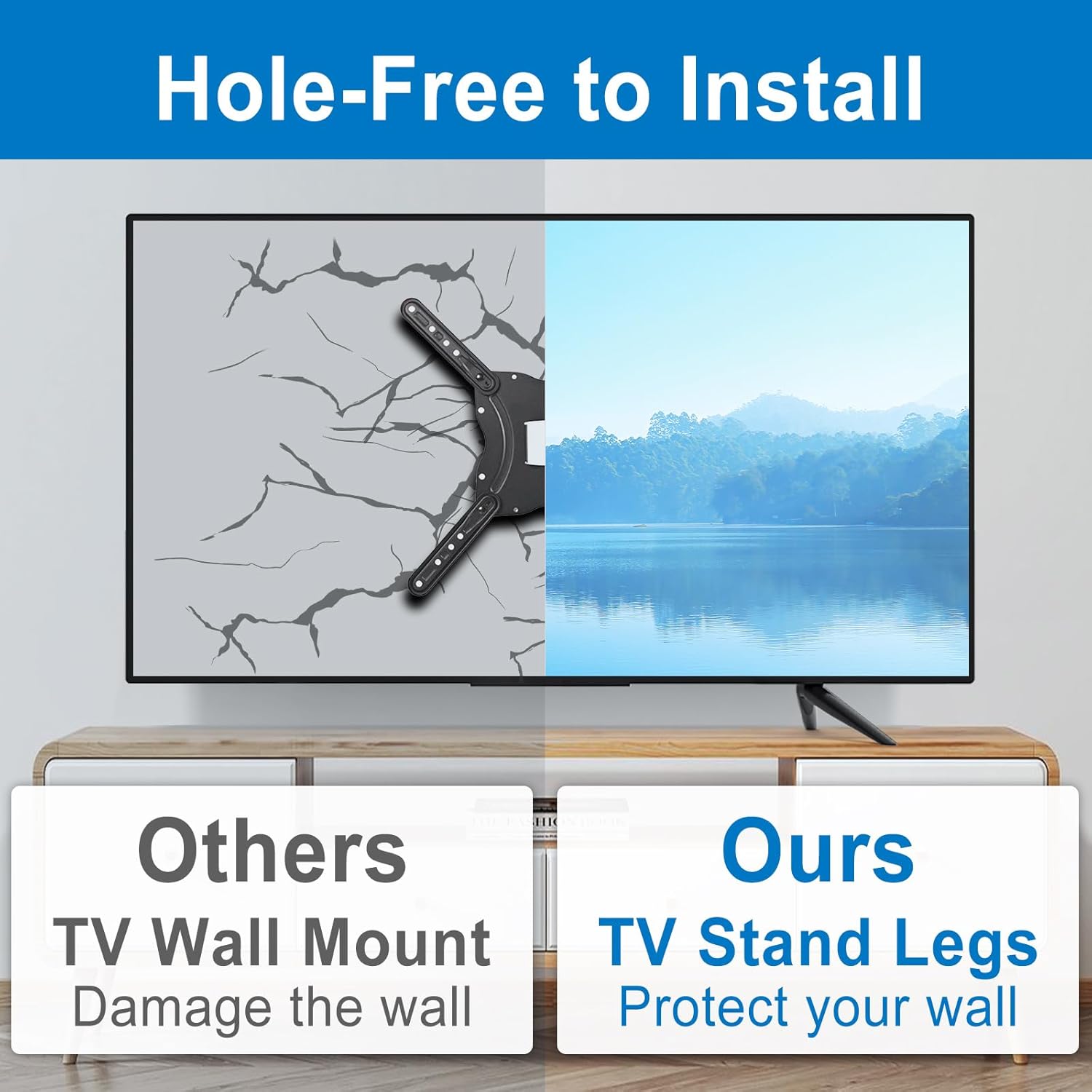 Dinghosen Metal TV Legs for TCL TV Stand Legs 70 75 70S446 75S451 75S453 75S455 75S421 75S423 75S425 75S431 75S435 75S433 75S555 75S551 75S553 75S446 75S434, Replacement for Roku TV Stand