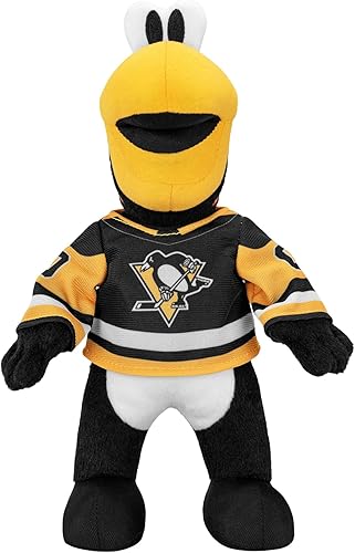 Vista 17 de Bleacher Creatures Anaheim Ducks Wild Wing - Figura de peluche de mascota de la NHL de 10 pulgadas (uniforme triangular verde azulado), una mascota