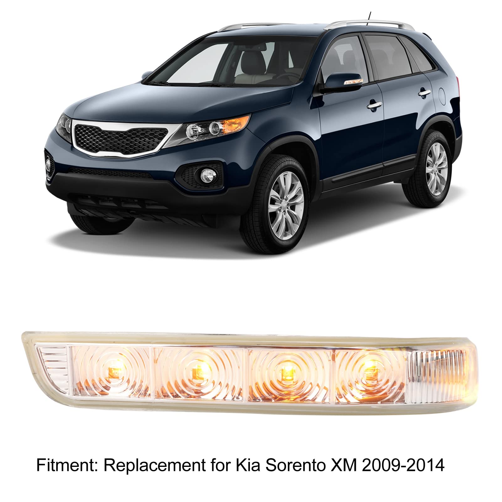 Clignotant LED Gauche Pour Kia Sorento (2009-2014) - Neuf - Référence 876132P000 - Haute Qualité