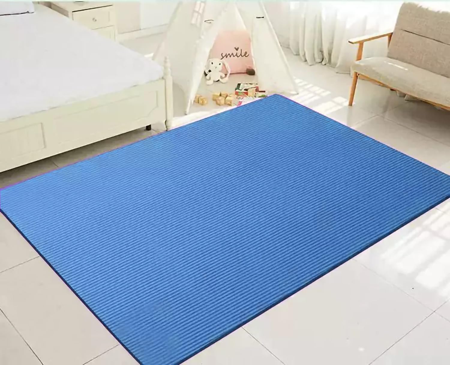 Gloop Estera de Fitness XXL Estera de Yoga Estera de Pilates Pilates de Gimnasio Extra-Grueso y Suave, Ideal para Pilates, Gimnasia y Yoga