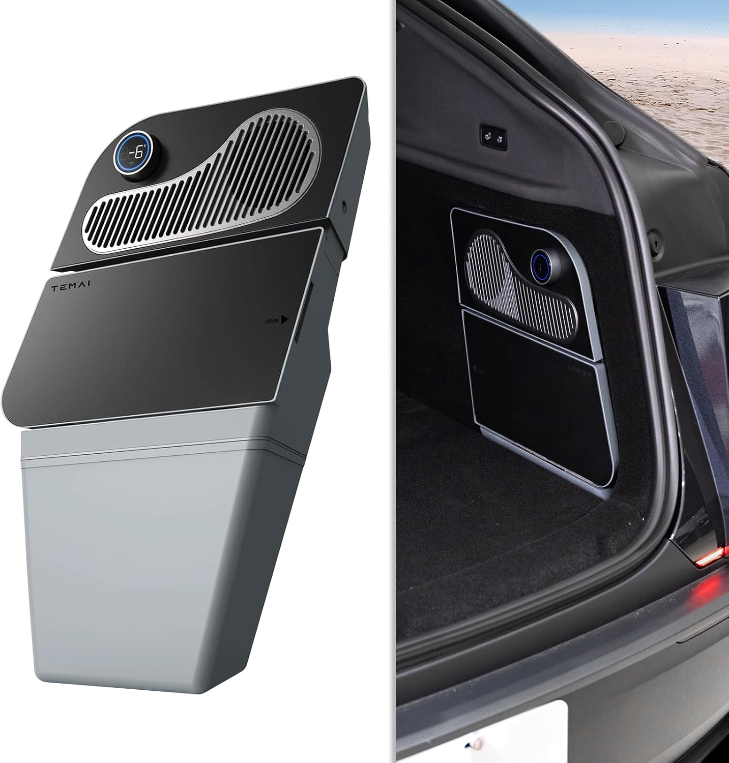 Car Refrigerator for Tesla Model Y 21-24, Model Y Junpier 2025+ 16L Capacity Trunk Car Fridge product image