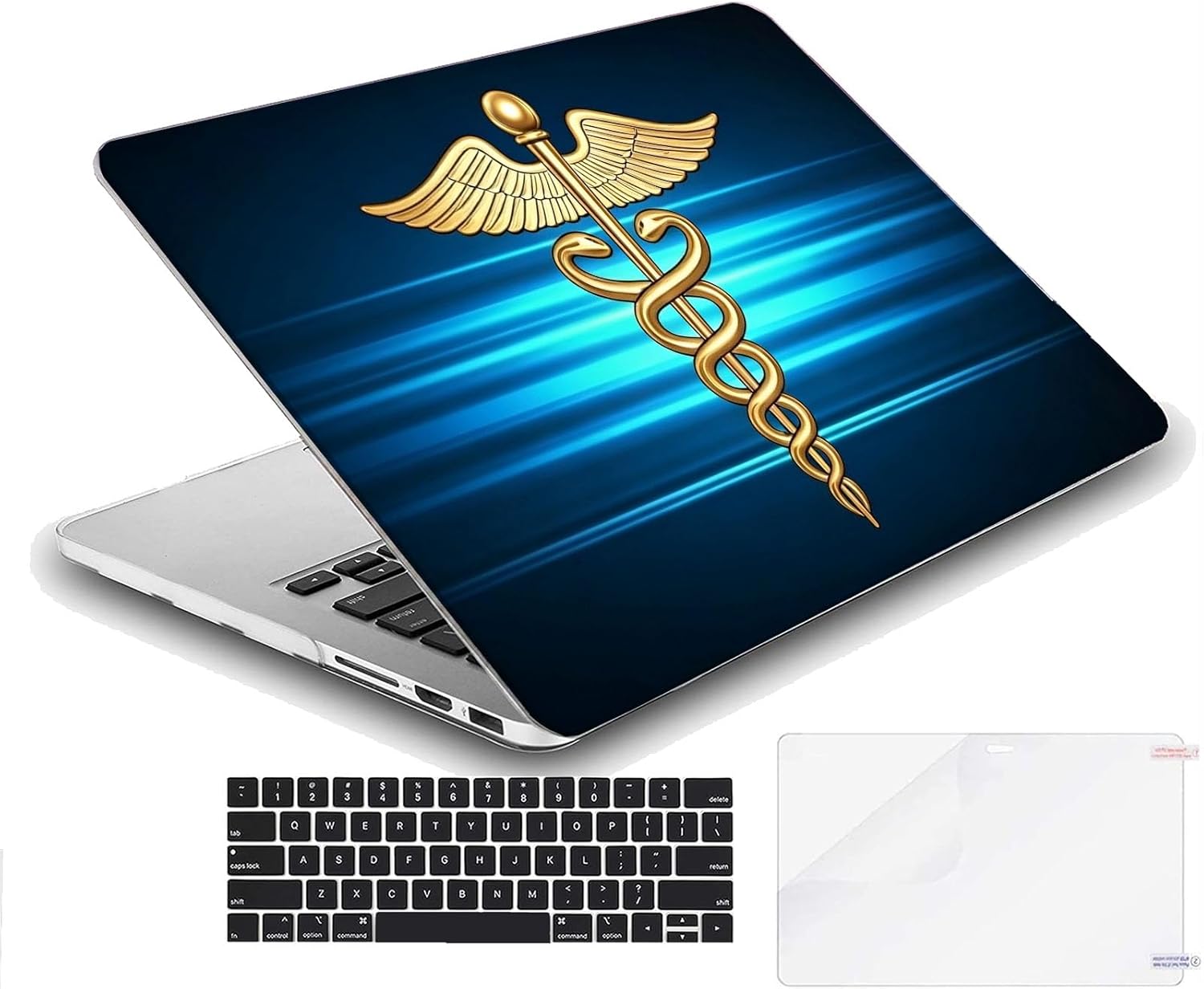 Compatible with MacBook Neo 13-inch, Hard Shell Case with Keyboard Cover and Screen Protector (A3404 A18 Pro chip, 2026 Release) - Caduceus MC23349
