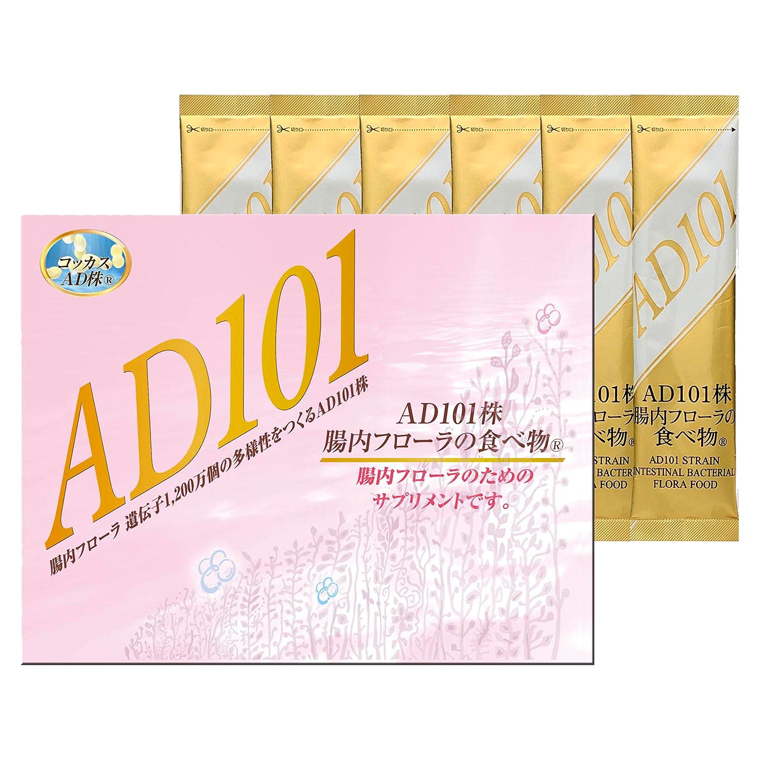 Amazon.co.jp: AD株 腸内フローラの食べ物 ヒト由来の乳酸菌 サプリ (6 