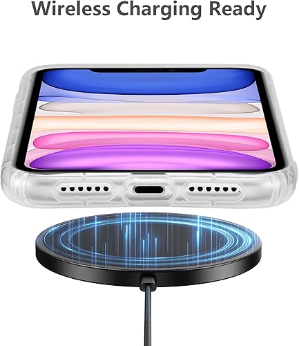 Miniatura 5 de DEFBSC Compatible con iPhone 11, diseño artístico de forma suave con funda protectora de parachoques incorporada, bonita funda delgada de TPU