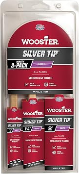 Wooster Brush 5229 Silver Tip Variety 3 Pack