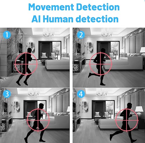 Miniatura 6 de Cámara de vigilancia para interiores, cámara de alerta 247 V380 PRO para bebé, noche, almacenamiento local y seguro en la nube, conversación de 2