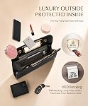Vaschy Clutch Purse for Women,Fashion Vegan Leather Cut-Out Handle Evening Handbag Crossbody Shoulder Bag for Wedding,Party | Fashion