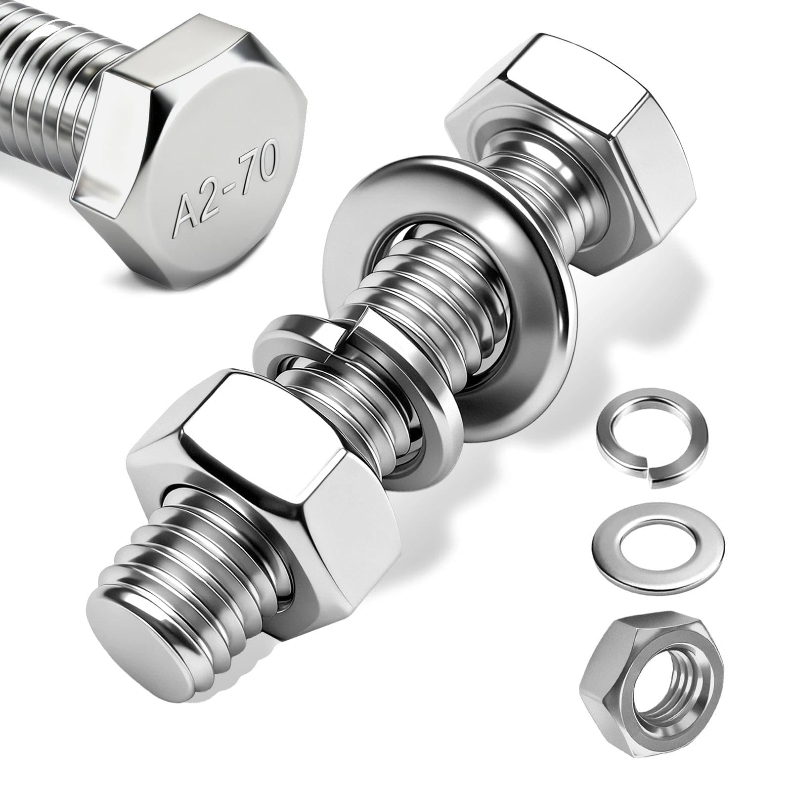 PDKKFF 60 Stück Senkkopfschrauben M3x8mm Innensechskant, Sch