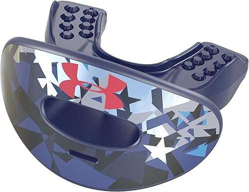 Under Armour Air - Protector labial para fútbol, protección bucal completa, compatible con brákets, ajuste instantáneo