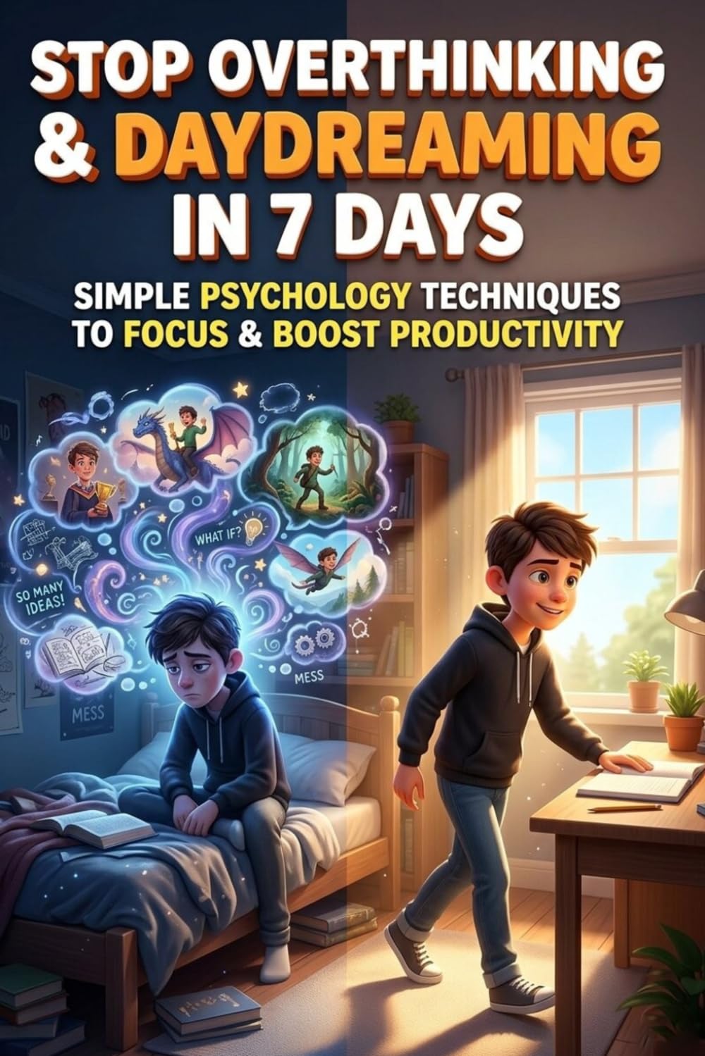 Stop Overthinking & Daydreaming in 7 Days | Simple Psychology Techniques to Focus & Boost Productivity