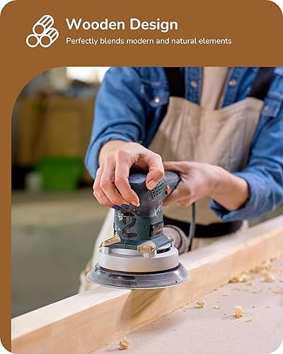 Miniatura 2 de EDISHINE Lámpara de pie moderna de mediados de siglo con control remoto, luz LED de esquina de madera regulable, iluminación minimalista de pie para