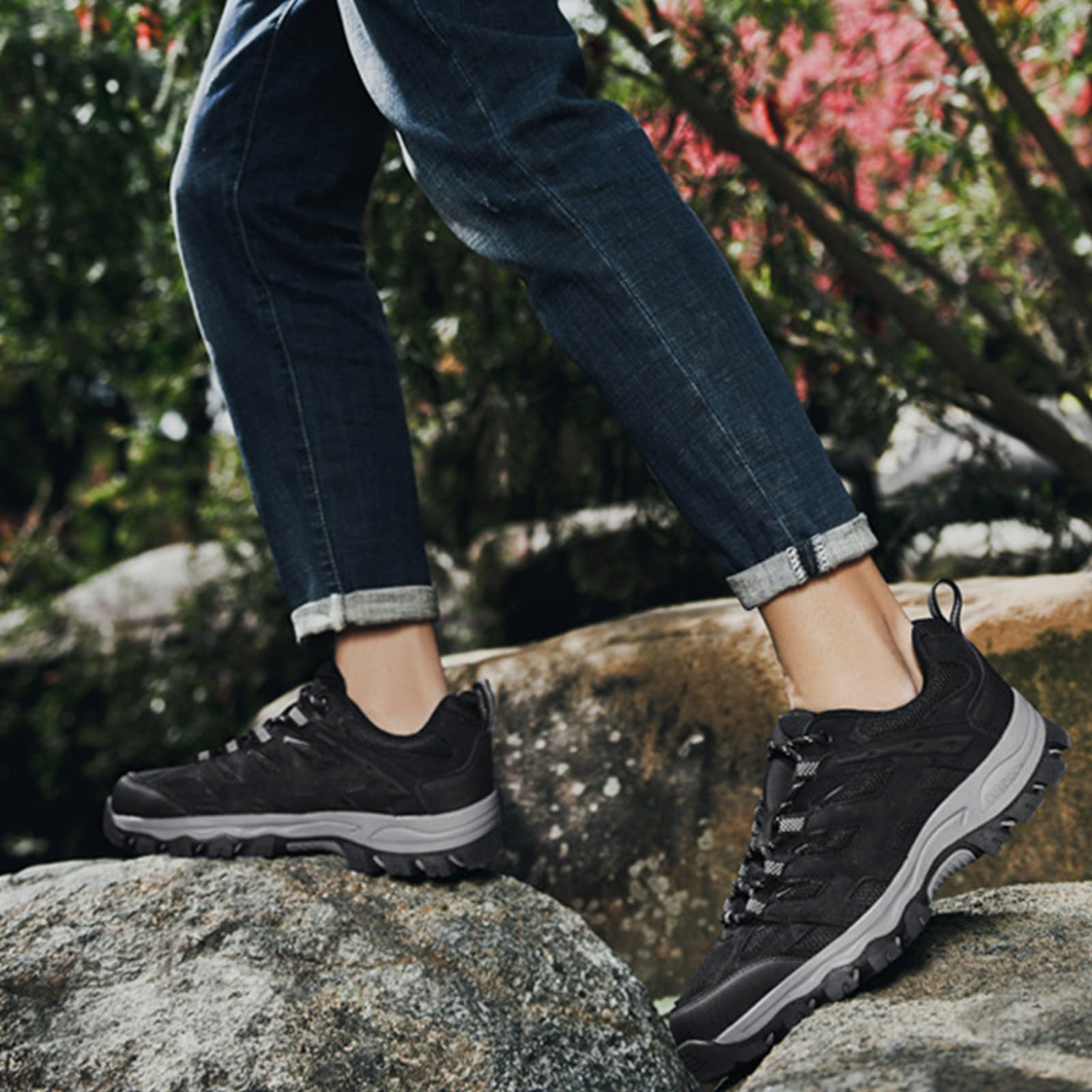 Scarpe da trekking da uomo, traspiranti, da trekking