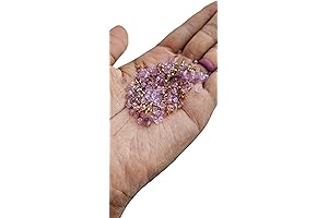 Small Purple & 24kt Gold Plated Metal Loc Sprinkle Beads Mix