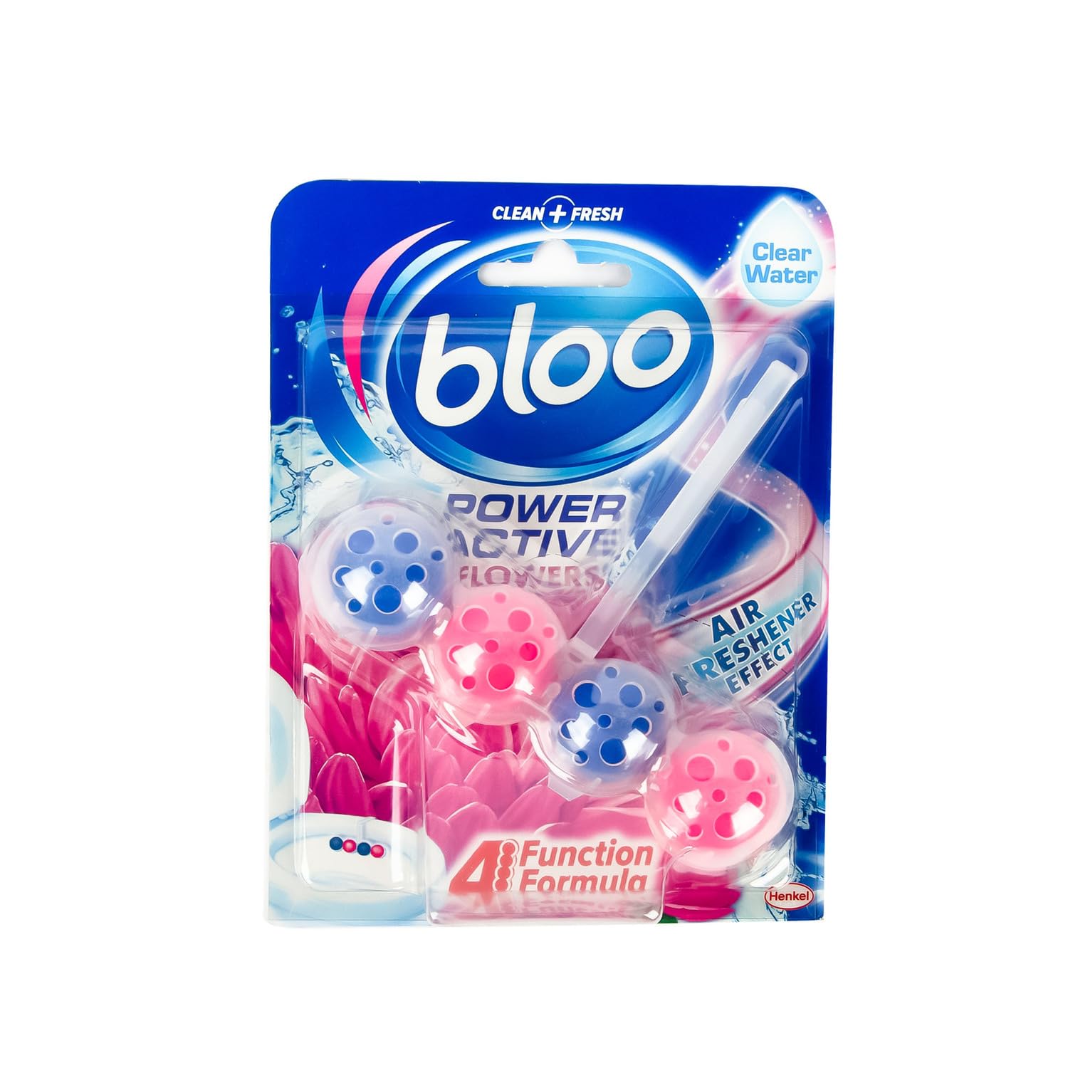 Bloo Power Active Toilet Rim Block, 50 g, Flowers