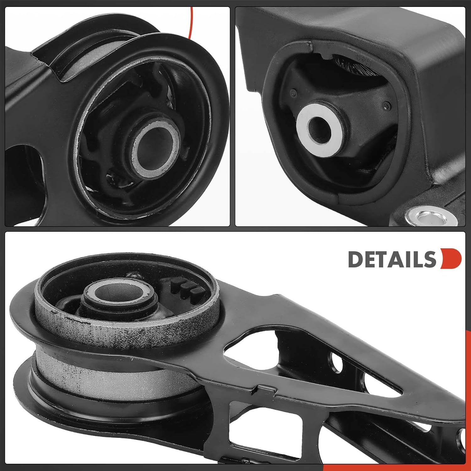 A-Premium Front and Rear Engine Motor Mounts Compatible with Honda Fit 2007-2008 L4 1.5L, Manual Transmission 2-PC Set