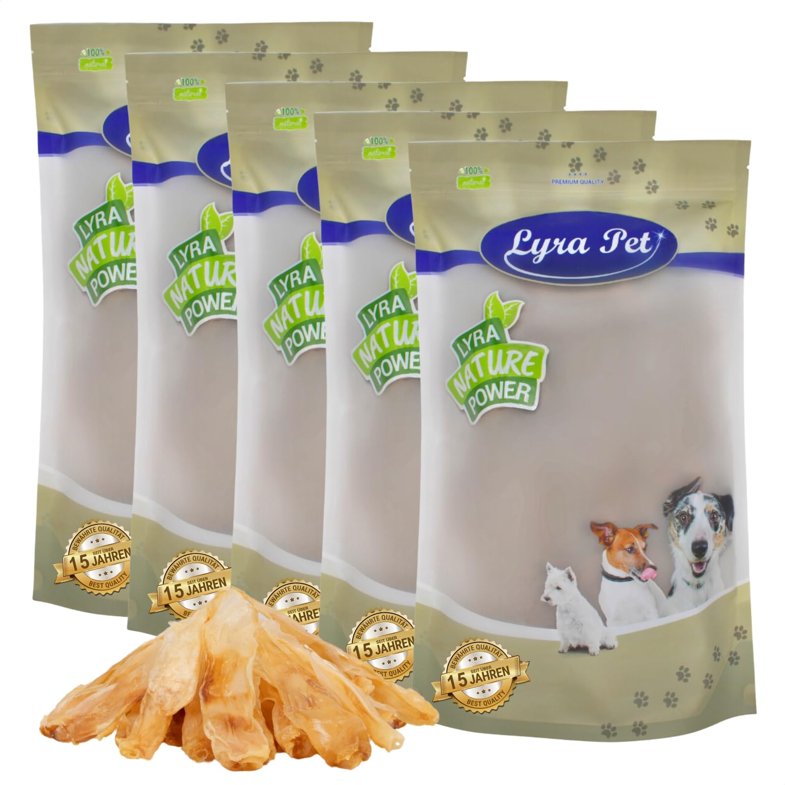 Lyra Pet® 5 kg Kaninchenohren getrocknet - Kausnack für Hunde