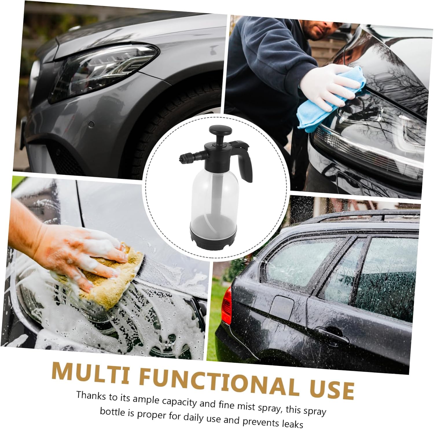 Foam Pump Sprayer 2l Plastic for Car Washing and Garden Use
