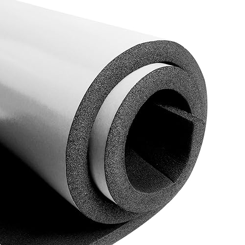 Miniatura 34 de Storystore Hojas de neopreno de aislamiento de espuma con adhesivo, 1/16 pulgadas de grosor x 12 pulgadas de ancho x 59 pulgadas de largo, rollo