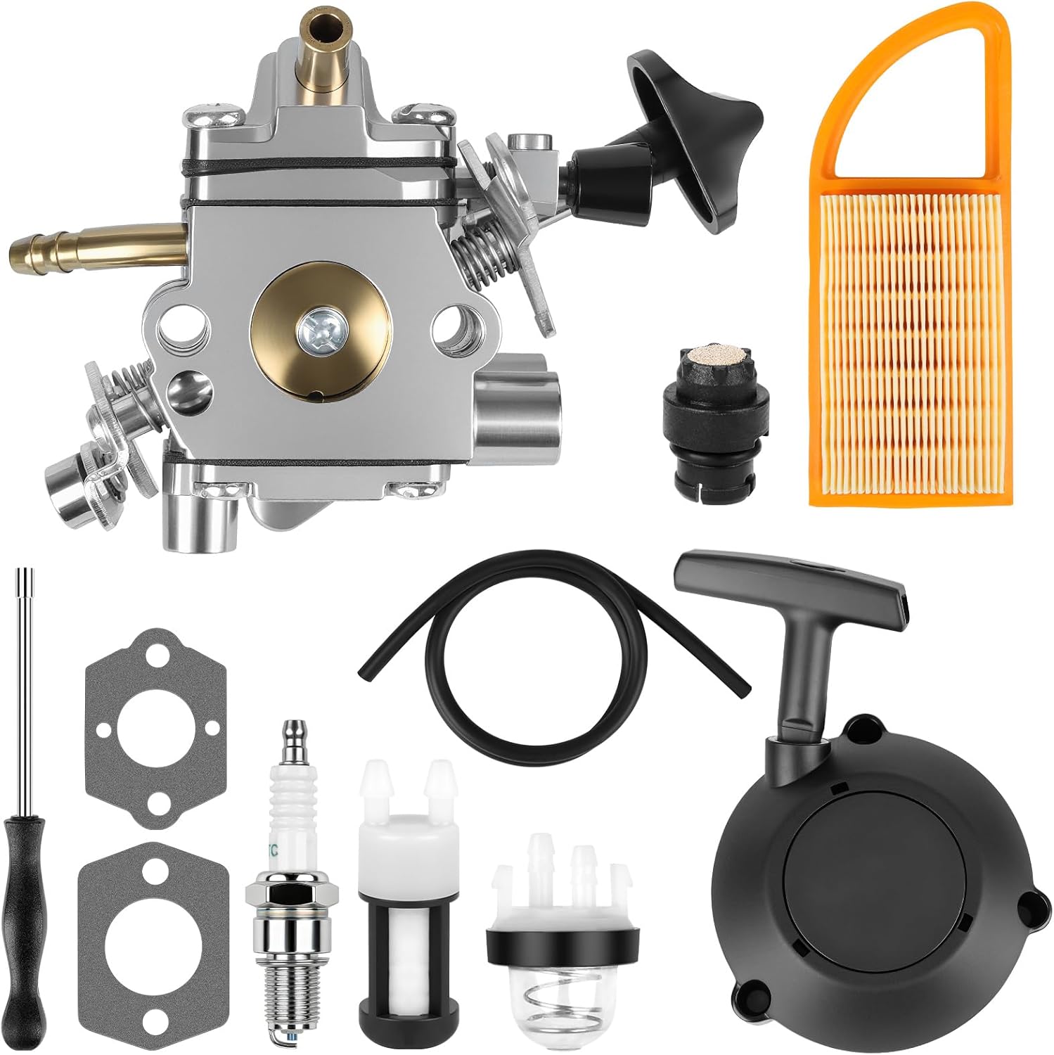 BR600 Carburetor for Stihl BR600 BR500 BR550 Backpack Leaf Blower, Carb Kit with Recoil Starter Assembly Replaces for Stihl backpack Leaf Blower