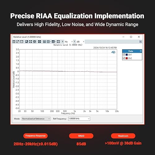 Miniatura 3 de Fosi Audio Box X5 Preamplificador Phono para tocadiscos, mini preamplificador de audio para el hogar para cartucho MM & MC, tocadiscosfonógrafo,