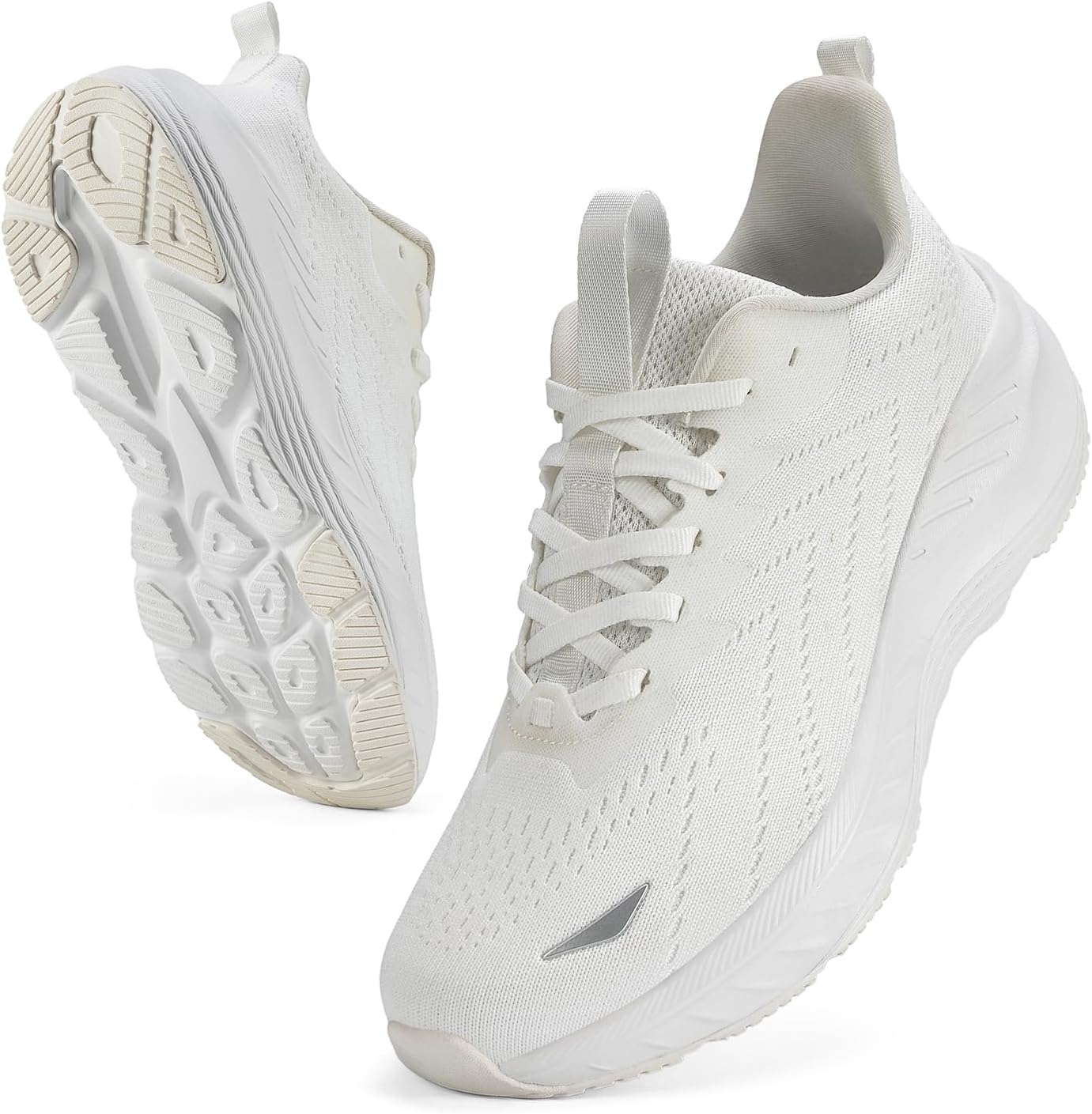 Women's Slip On Walking Shoes Wide Cushion Running Tennis Shoes with Arch Support Insole, Non Slip Sole for Nursing Workout Gym Athletic Fashion Sneakers 6-12