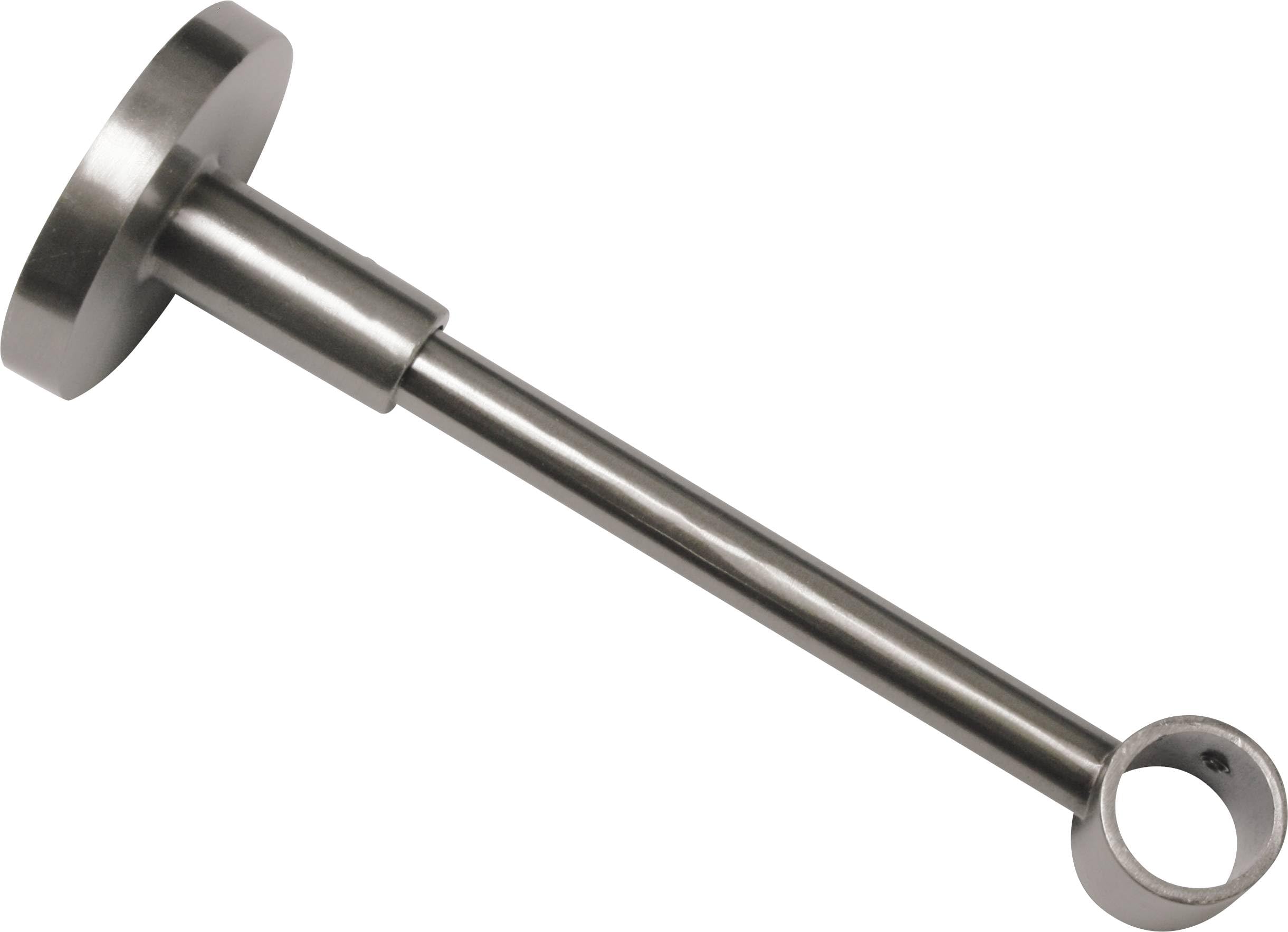 Gardinia Closed Support for Diameter 16 mm Stainless Steel Look 13.5 cm Metal