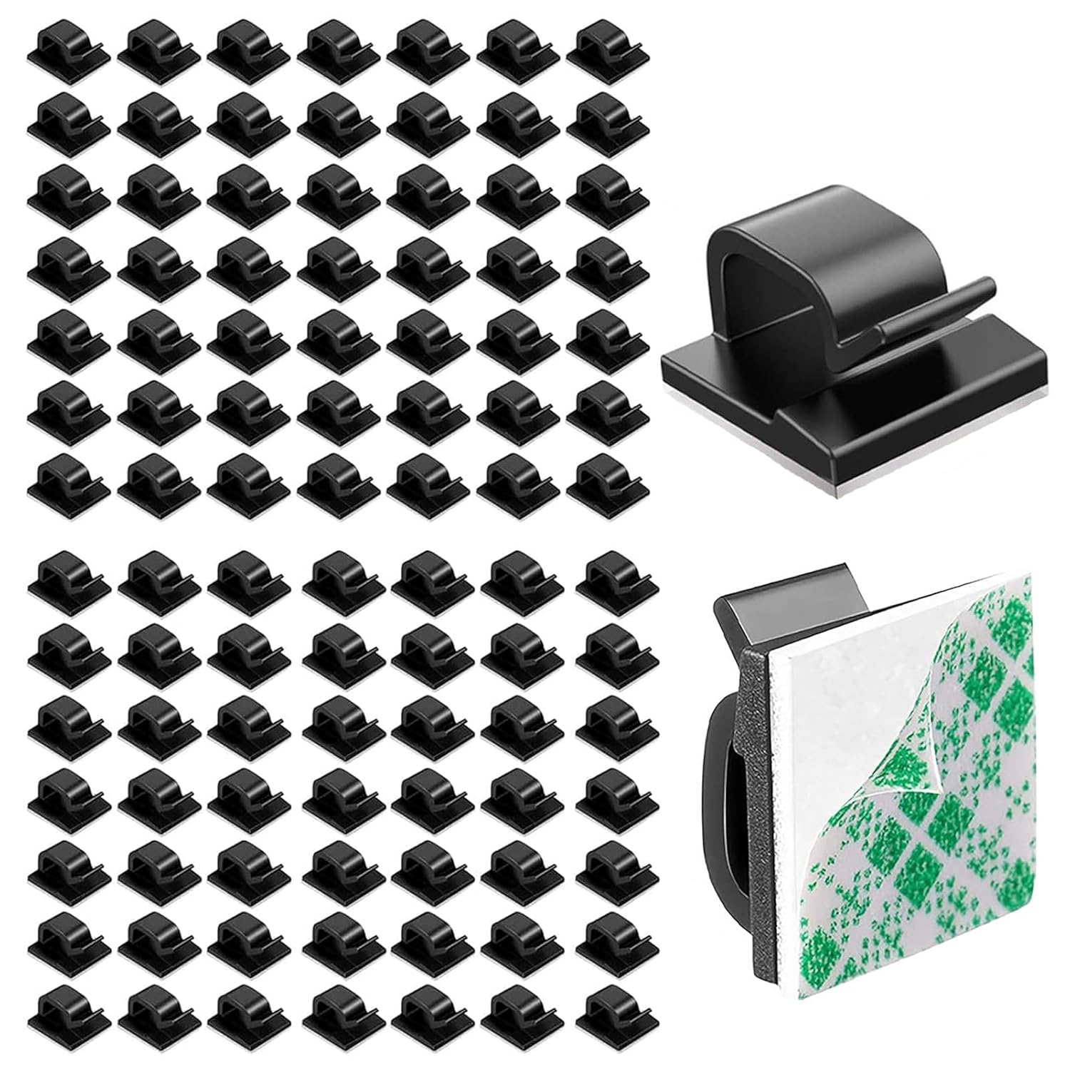 100pcs Car Cable Clips, Car Wire Clips, Car Cable Tidy, Electric Cable