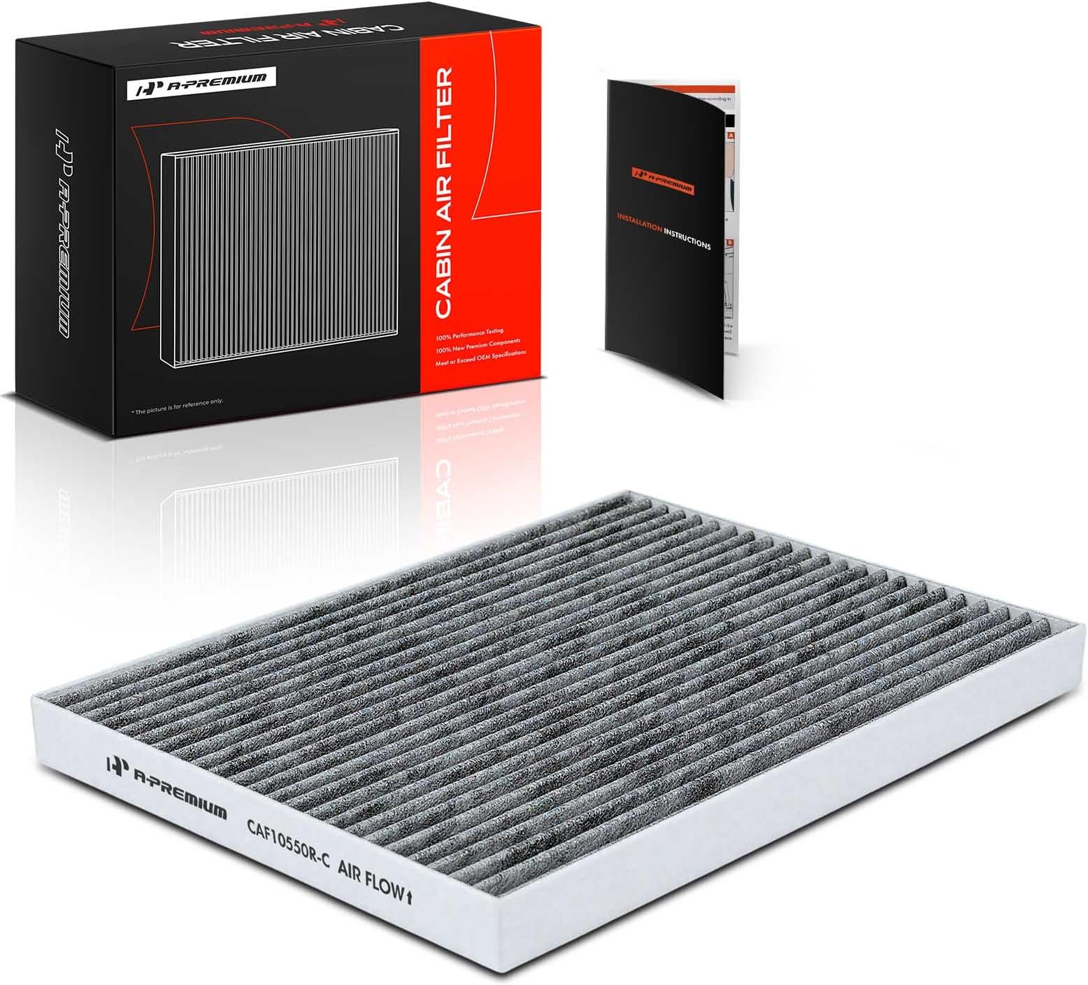 A-Premium Cabin Air Filter with Activated Carbon Compatible with Nissan Sentra 2007-2012, Rogue 2008-2013, Rogue Select 2014-2015, Replace# 999M1VS007