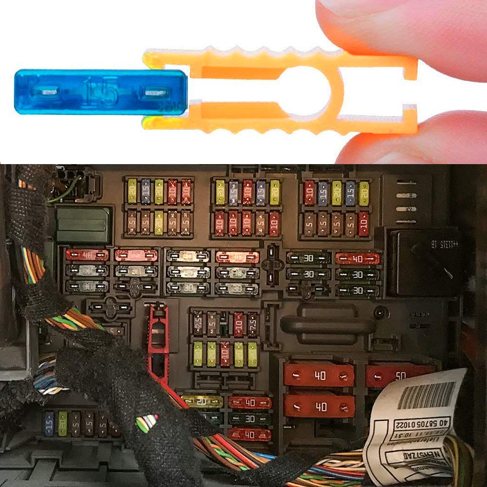 Kit 120 Fusibili Auto - 11 Amperaggi Da 2A A 40A, Con Estrattore
