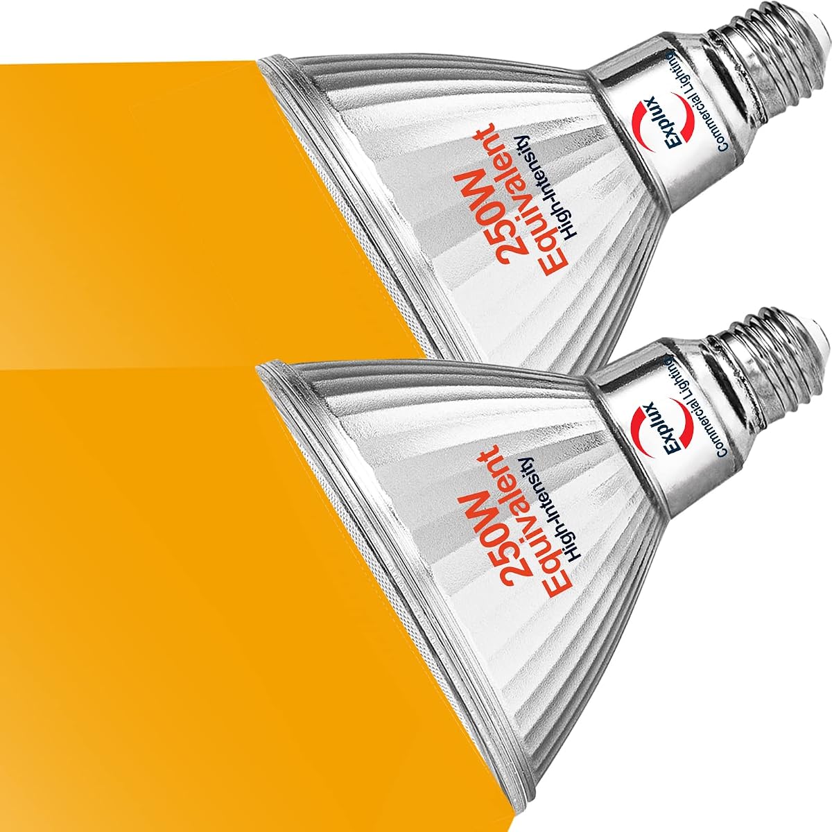 Explux High-Intensity PAR38 Flood Light Bulb, 250W Equivalent, Dimmable, Glass,