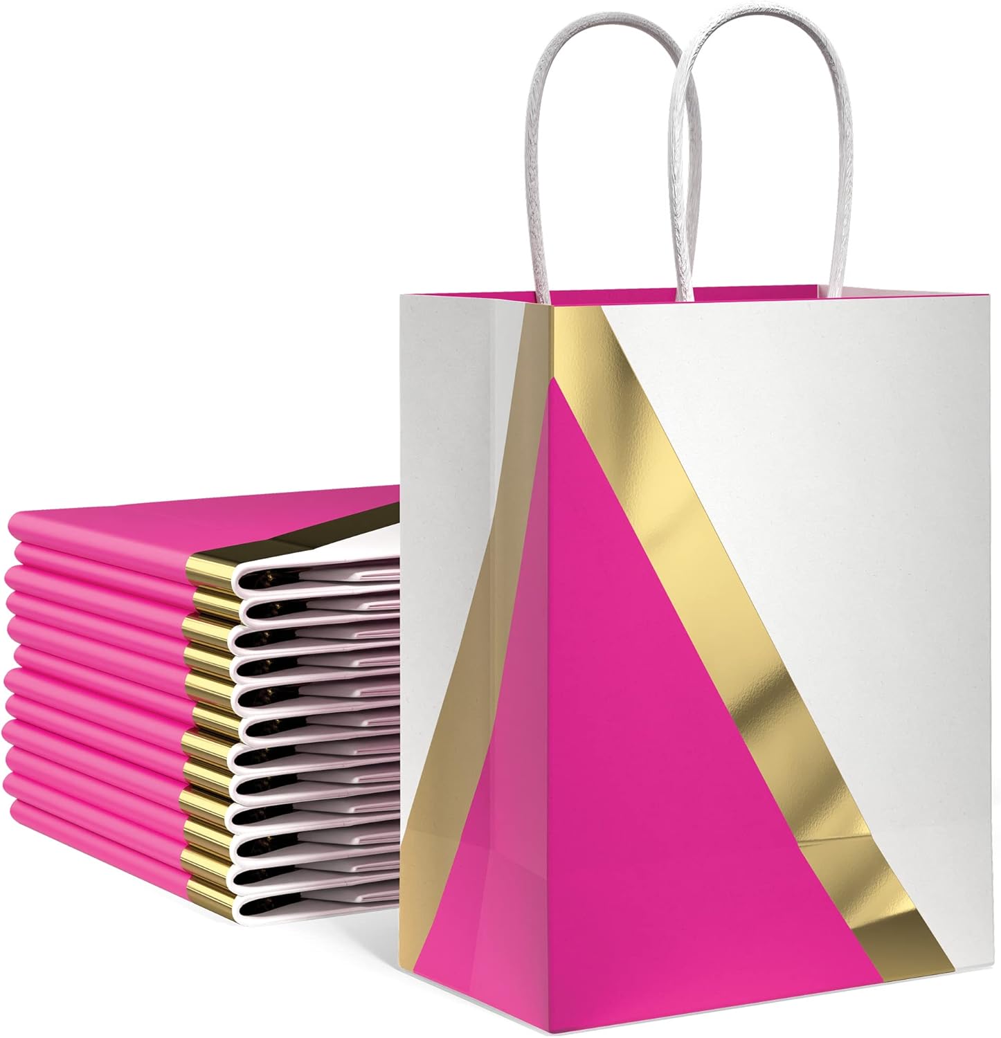 Designer Gift Bags with Handles Assorted Sizes and Colors