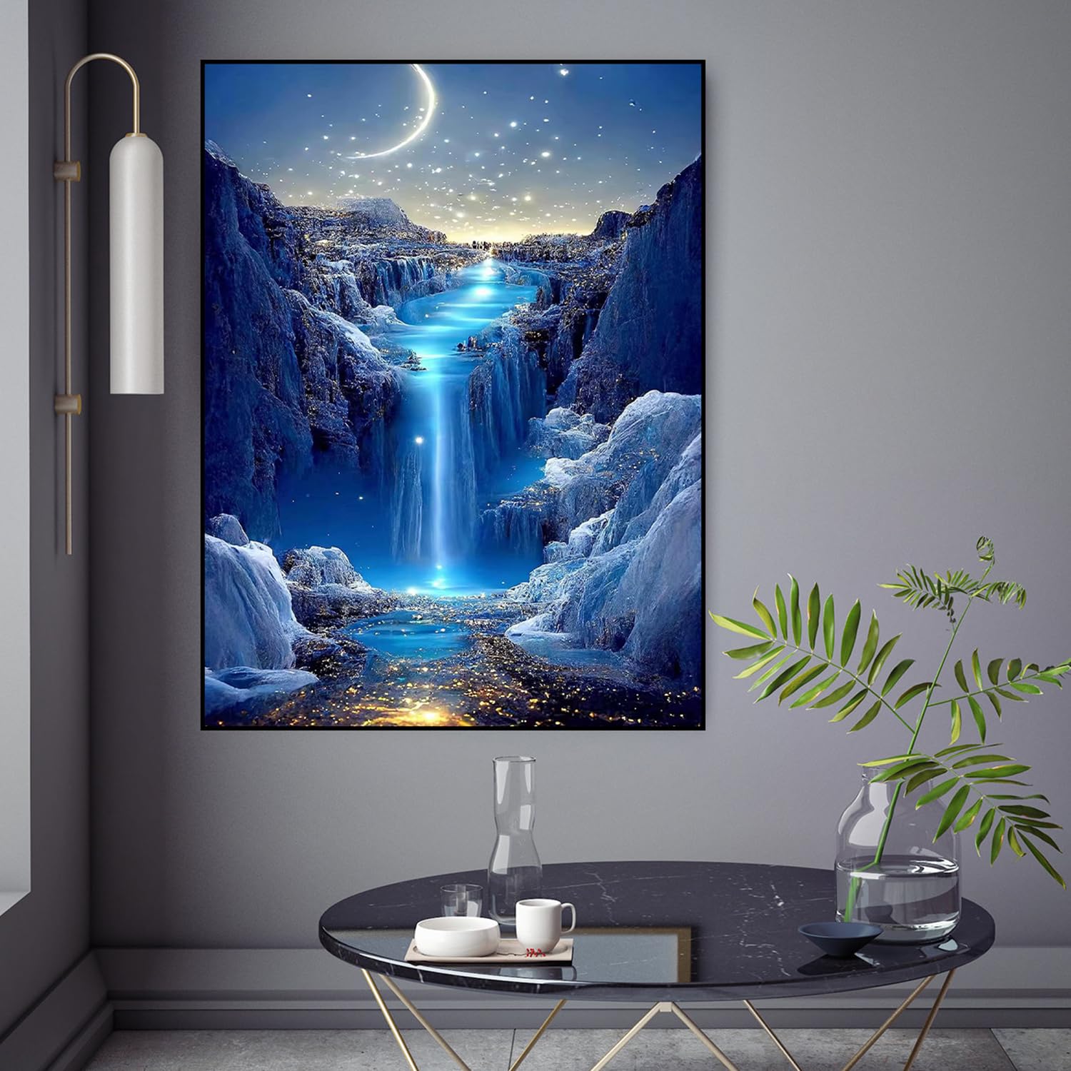 Haeran River Köln Deutschland Dom Nacht Stadt Haus DIY 5D Diamond Painting By Number Unique Kits Home Wall Decor Crystal Strass Wall Decor