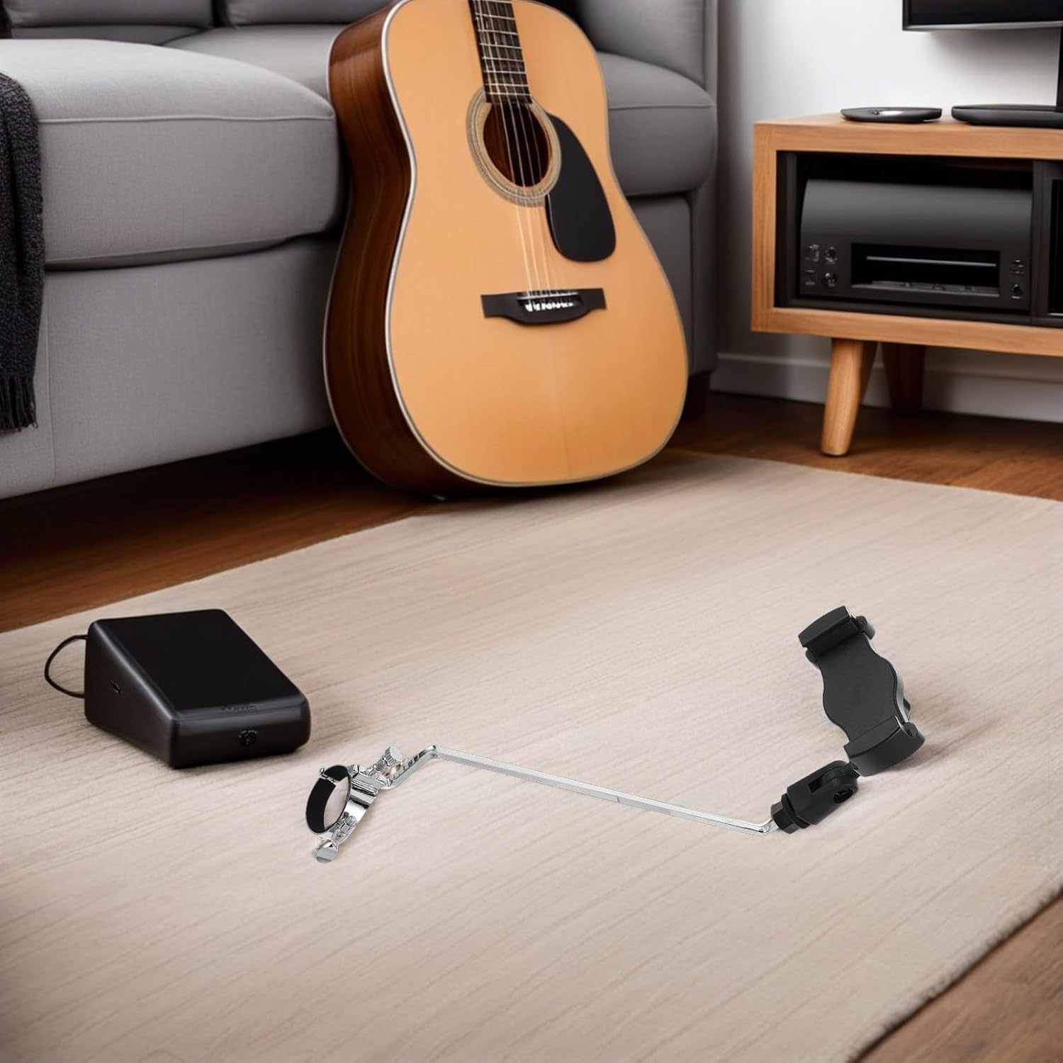 Toddmomy Clarinet Lyre Phone Mount with Long Arm Clip on Holder