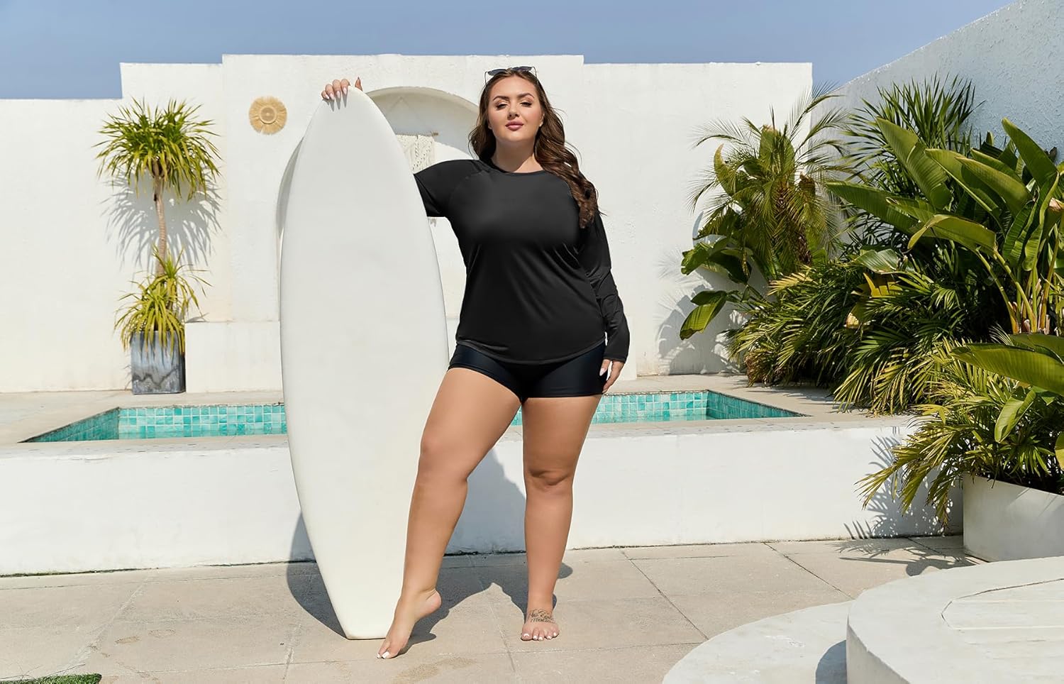 Women's Plus Size Swim Shirt Long Sleeve Rash Guard UV Protection Sun Shirts UPF 50+ Quick Dry Hiking Fishing Tops - Image 6