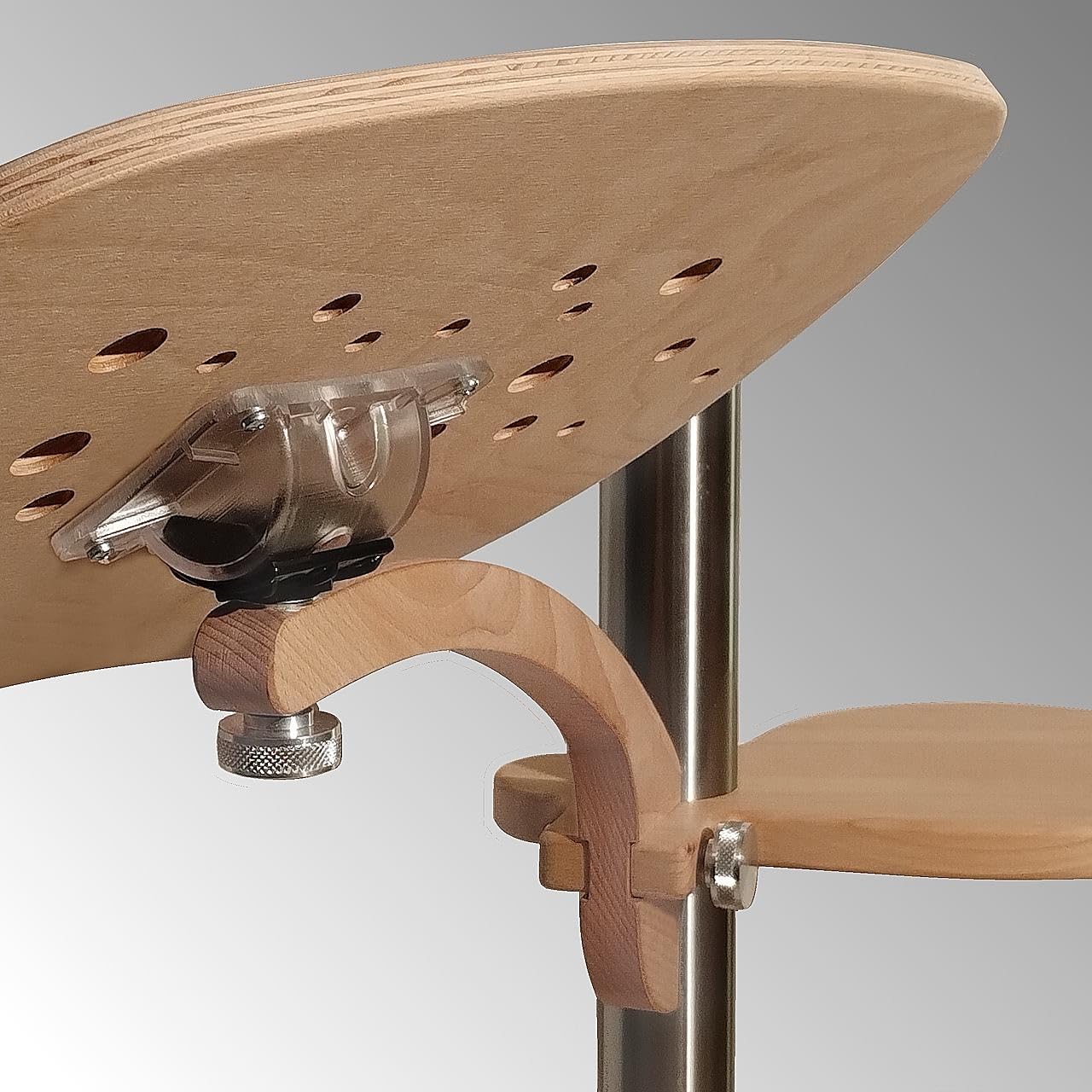 LapDesk - Supporto leggio Regolabile per Laptop in Legno e acciaio, Made in Italy