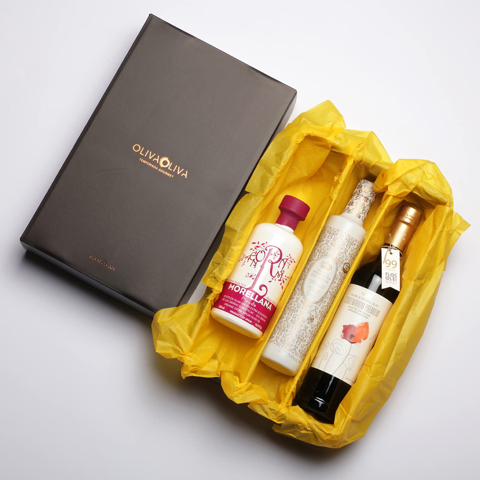 Die besten Nativen Olivenöle Extra der Welt (Der Feinschmecker Magazine Olio Award 2021) - Packung mit 3 Flaschen à 500 ml (Kartonverpackung)