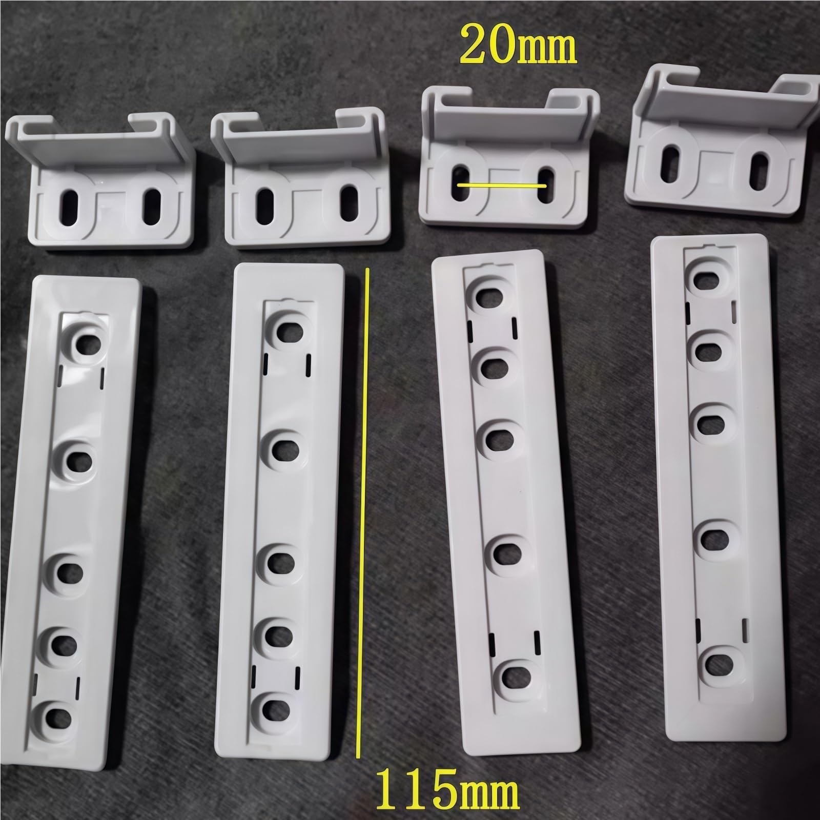 Esl Rails Fridges Snapklik.com : 4Set Integrated Fridge Door Plastic Mounting Bracket ...
