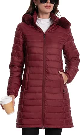 Elegantes Daunenjacke Wasserdicht Damen Bild