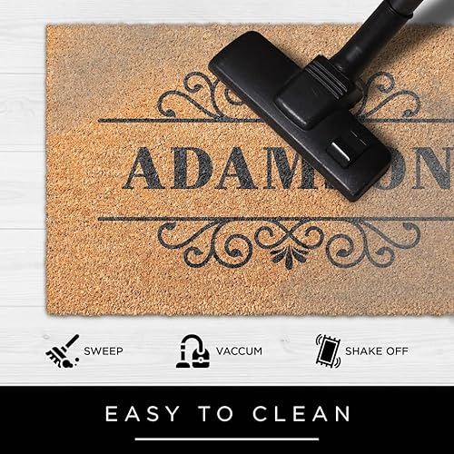 Miniatura 7 de My Sign Center Tapete para puerta, personalizado, bienvenida para puerta delantera, fibra de coco interiorexterior, regalo de inauguración de la