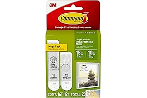 No Damage Picture Hanging Strips for Walls | Command Heavy Duty Picture...