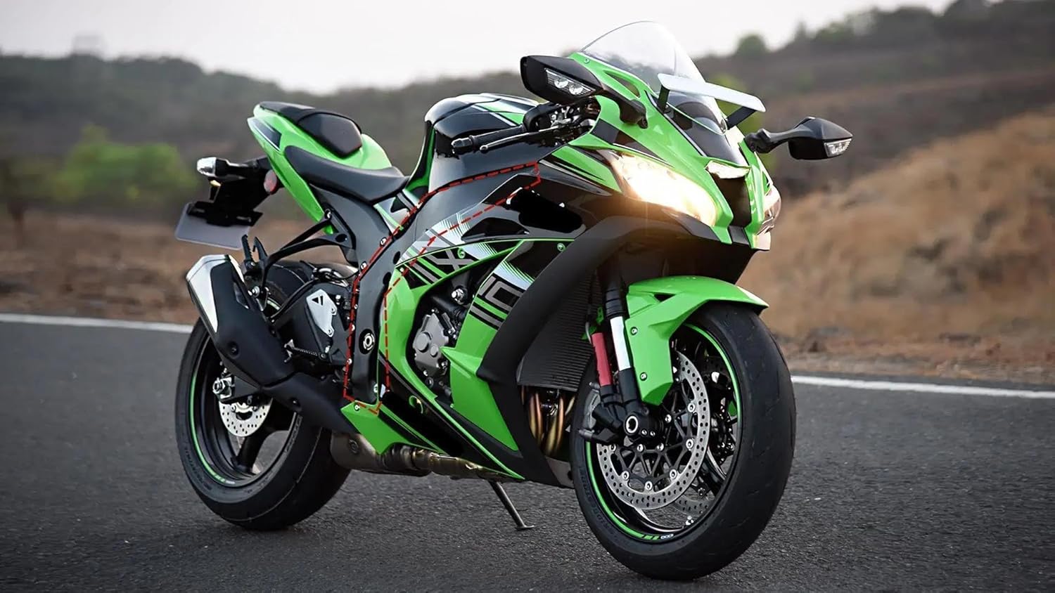 オートバイフェアリング カワサキ ZX-10R ZX10R 2011 2012 2013